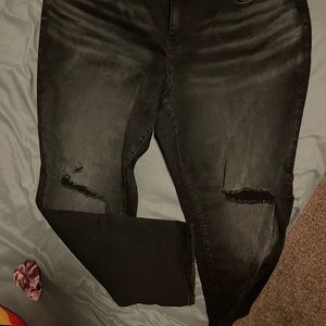 Boyfriend straight vintage stretch mid rise jean